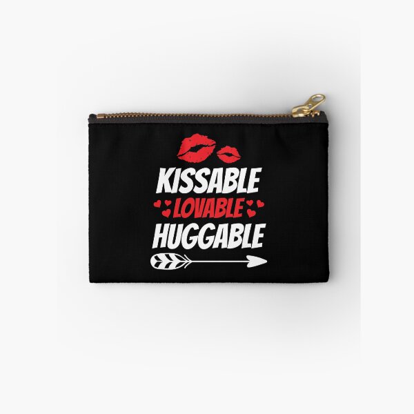 Item preview, Kissable Lovable Huggable Clothes Gift for Him Her Valentine designed and sold by haselshirt.