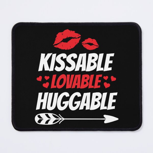 Item preview, Kissable Lovable Huggable Clothes Gift for Him Her Valentine designed and sold by haselshirt.