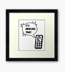It's bowling time! Framed Print