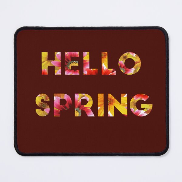 Item preview, Hello Spring design with image inside text. designed and sold by moxdesign.