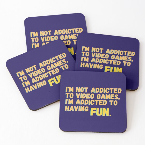 Item preview, Not addicted to video games, addicted to fun. designed and sold by moxdesign.