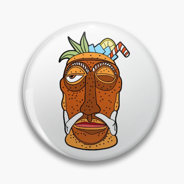 Item preview, Tiki Head  designed and sold by nerdpins.