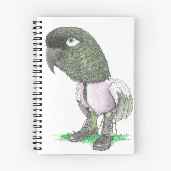 Item preview, Patagonian Conure in Combat Boots designed and sold by JimsBirds.