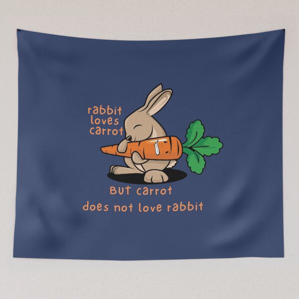 Item preview, The rabbit loves the carrot. designed and sold by moxdesign.