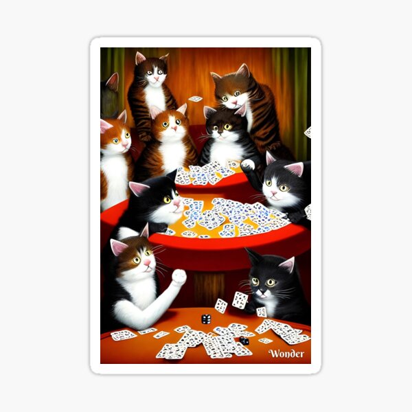 Item preview, Poker Cat designed and sold by RTrivella.