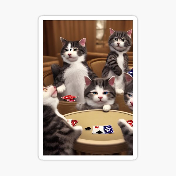 Item preview, Poker Cat designed and sold by RTrivella.