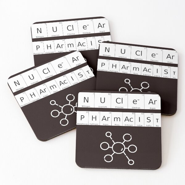 Item preview, Nuclear Pharmacist in element symbols designed and sold by TeesbyRXDude.