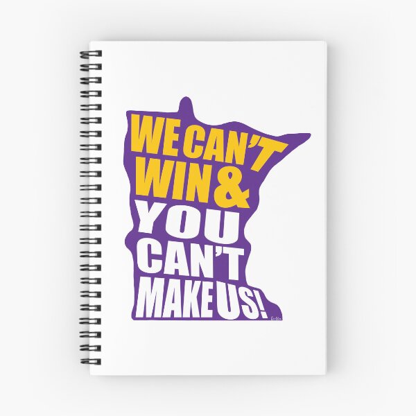 Item preview, We Can't Win & You Can't Make Us! - Minnesota Sports Fans - Purple & Gold designed and sold by EcoElsa.