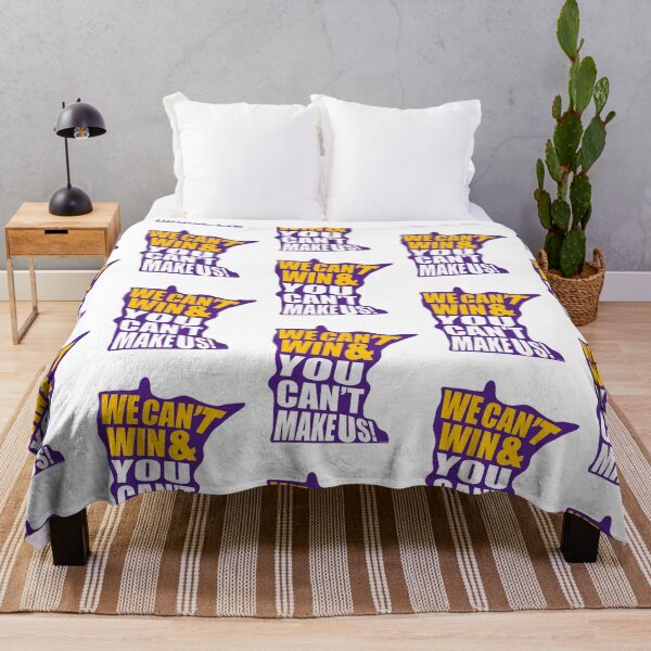 Item preview, We Can't Win & You Can't Make Us! - Minnesota Sports Fans - Purple & Gold designed and sold by EcoElsa.