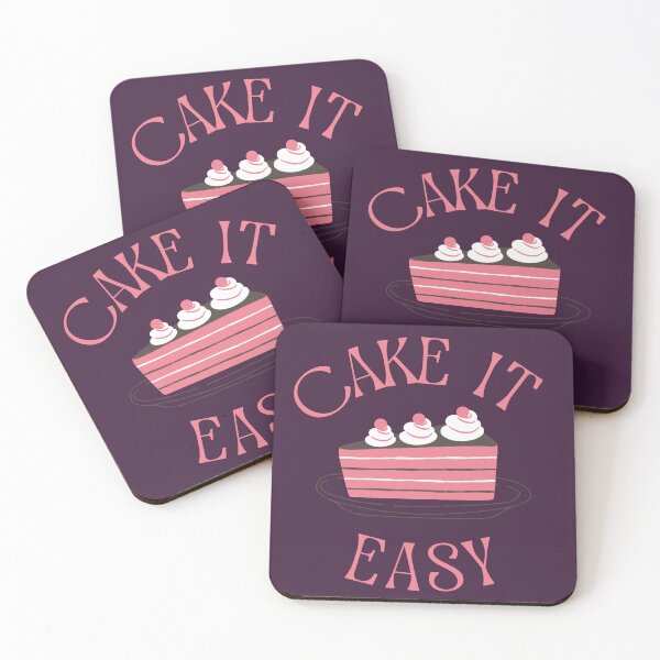 Item preview, Cake it easy. Funny quote. designed and sold by moxdesign.