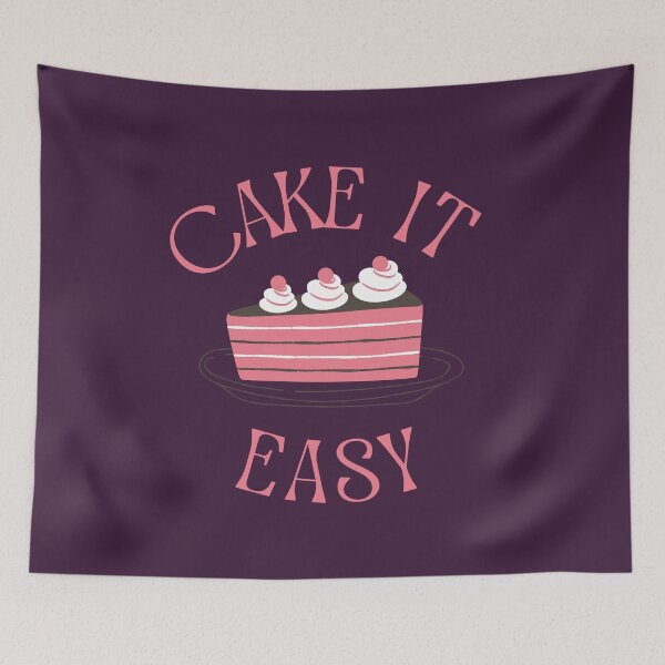 Item preview, Cake it easy. Funny quote. designed and sold by moxdesign.