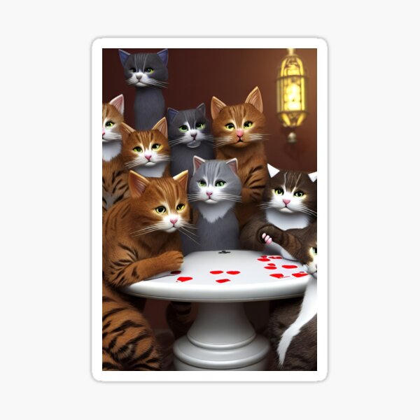 Item preview, Poker Cat designed and sold by RTrivella.