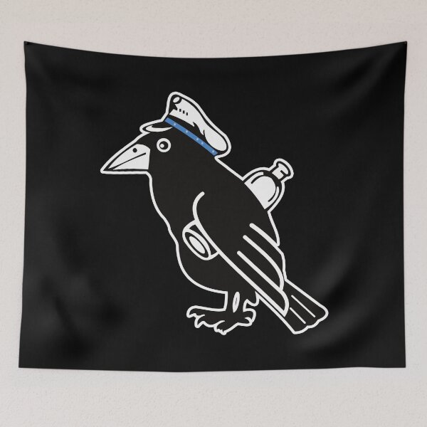 Item preview, Kriegsmarine U-boat U-1007 - Raven with Bottle wearing Cap - Clean Style  designed and sold by pzd501.