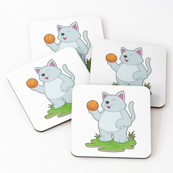 Item preview, Cat as Basketball player with Basketball designed and sold by Snabdesign84.