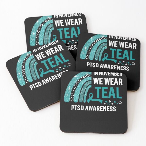 Item preview, In November We Wear Teal PTSD Awareness designed and sold by Gillosina.