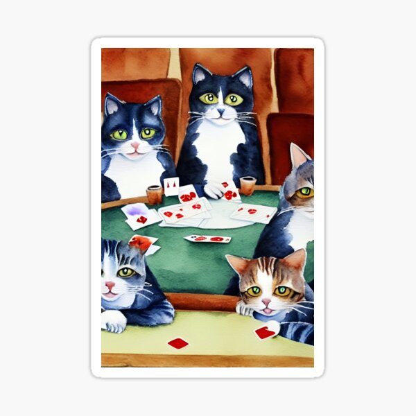 Item preview, Poker Cat designed and sold by RTrivella.