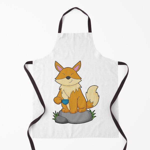 Item preview, Fox with Coffee cup designed and sold by Snabdesign84.