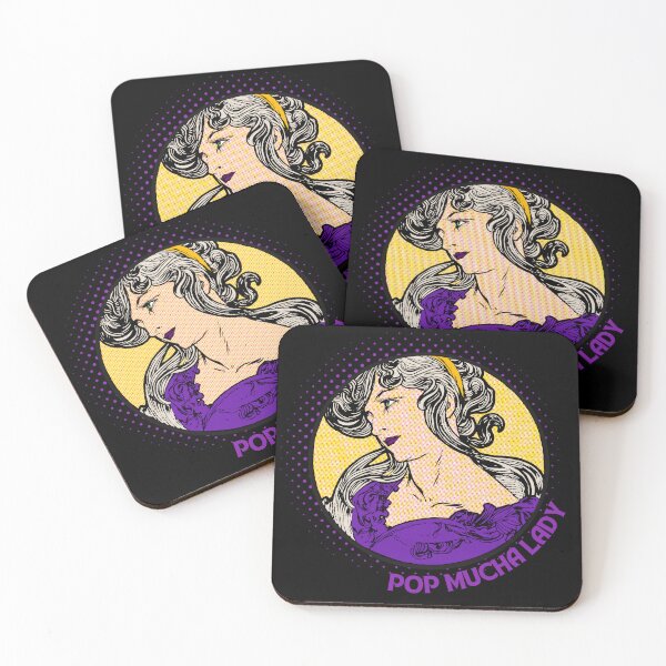 Item preview, Mucha Inspired Pop Lady v3 designed and sold by lucyshome.