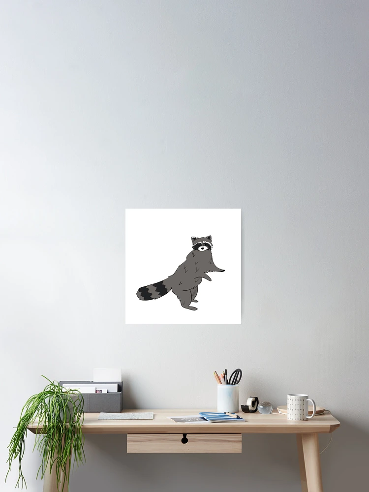 Thumbnail 2 of 3, Poster, Raccoon Rascal designed and sold by Cute Curations.