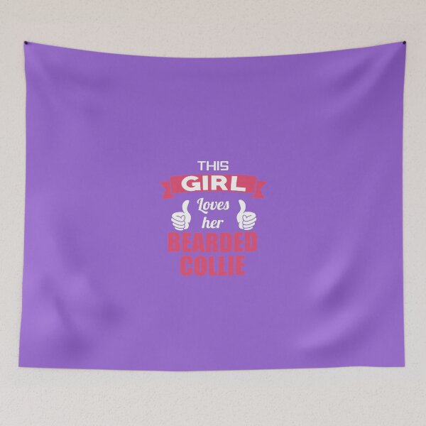 Item preview, This Girl Loves Her Bearded Collie designed and sold by AlwaysAwesome.