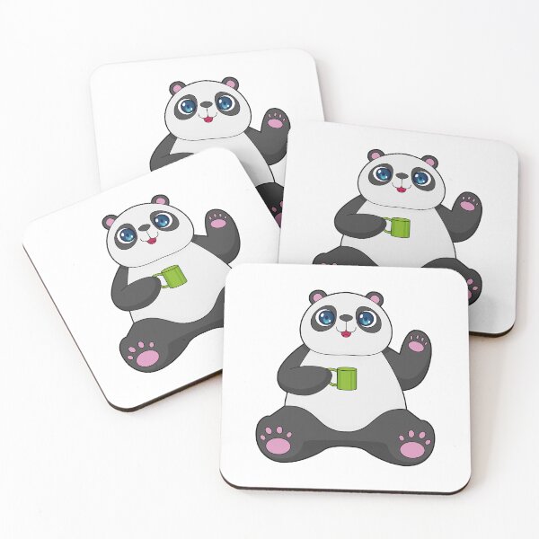 Item preview, Panda with Coffee mug designed and sold by Snabdesign84.