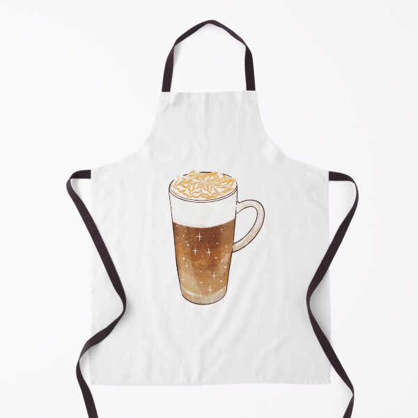 Item preview, Coffee Latte Macchiato glass watercolor stars brown designed and sold by northernhugs.