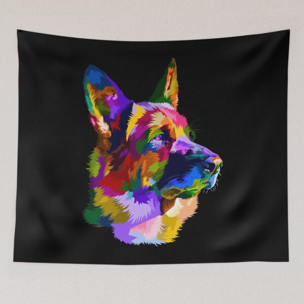 Item preview, German Shepherd Pop Art Portrait for Dog Owners designed and sold by nonstopnightlif.