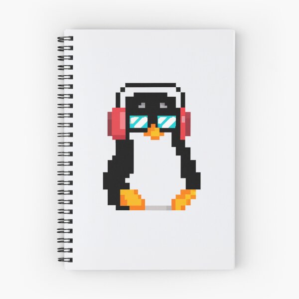 Item preview, Pixel Penguin Wearing Headphones And Sunglasses designed and sold by Zestpond.