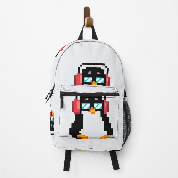 Item preview, Pixel Penguin Wearing Headphones And Sunglasses designed and sold by Zestpond.