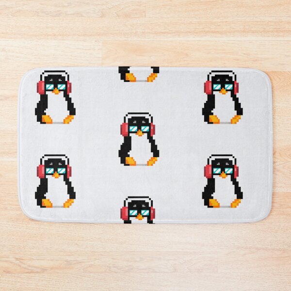 Item preview, Pixel Penguin Wearing Headphones And Sunglasses designed and sold by Zestpond.