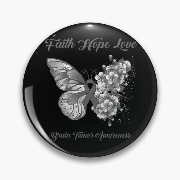 Item preview, Faith Hope Love Brain Tumor Awareness Butterfly Ribbon Gifts designed and sold by Adropine.