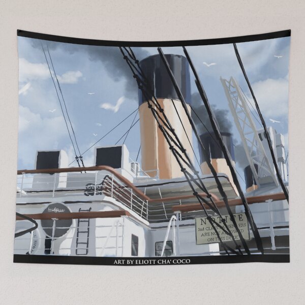 Item preview, The Ship of Dreams | Titanic painting | Art by Eliott Sontot designed and sold by Eliott Sontot.