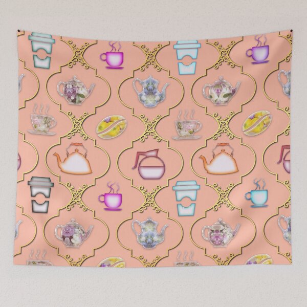 Item preview, Coffee And Tea Arabesque designed and sold by KeeganCreations.