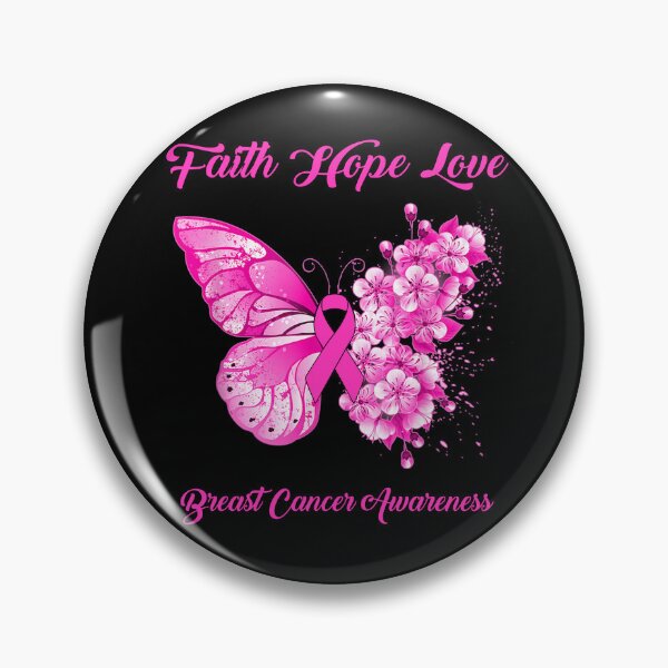 Item preview, Faith Hope Love Breast Cancer Awareness Butterfly Ribbon Gifts designed and sold by Adropine.