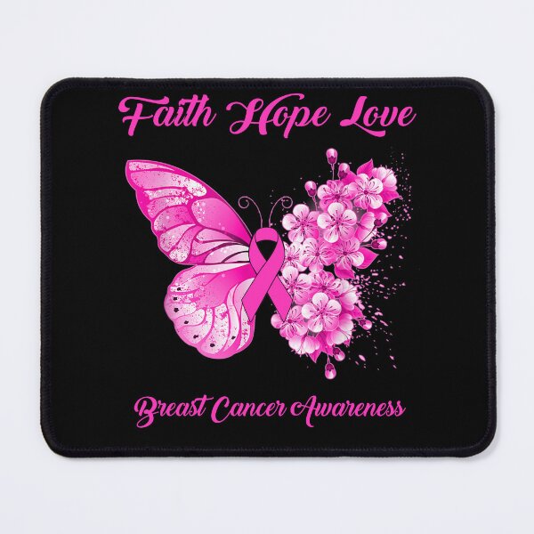 Item preview, Faith Hope Love Breast Cancer Awareness Butterfly Ribbon Gifts designed and sold by Adropine.