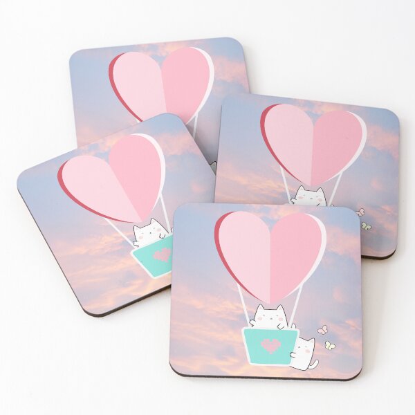 Item preview, Have a Nice Day - Cute Cats in Hot Air Balloon  designed and sold by PirateAvocado.
