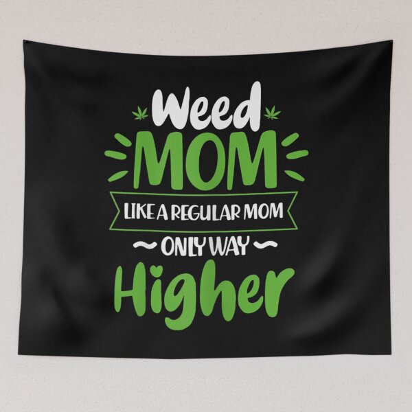 Item preview, Womens Weed Mom Like A Regular Mom Only Way Higher Funny Cannabis designed and sold by SnowStore98.