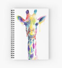 Rainbow Giraffe Spiral Notebook