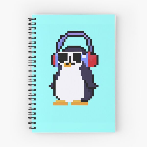 Item preview, Pixel Penguin Wearing Headphones and Sunglasses designed and sold by Zestpond.