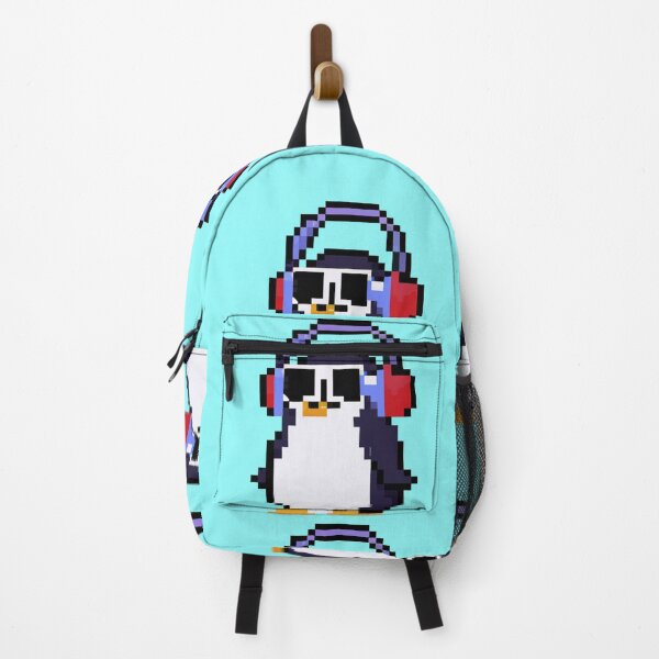 Item preview, Pixel Penguin Wearing Headphones and Sunglasses designed and sold by Zestpond.