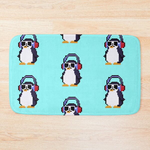 Item preview, Pixel Penguin Wearing Headphones and Sunglasses designed and sold by Zestpond.
