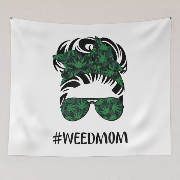 Item preview, Weed Mom Life Messy Bun Hair Marijuana Mothers Day designed and sold by SnowStore98.