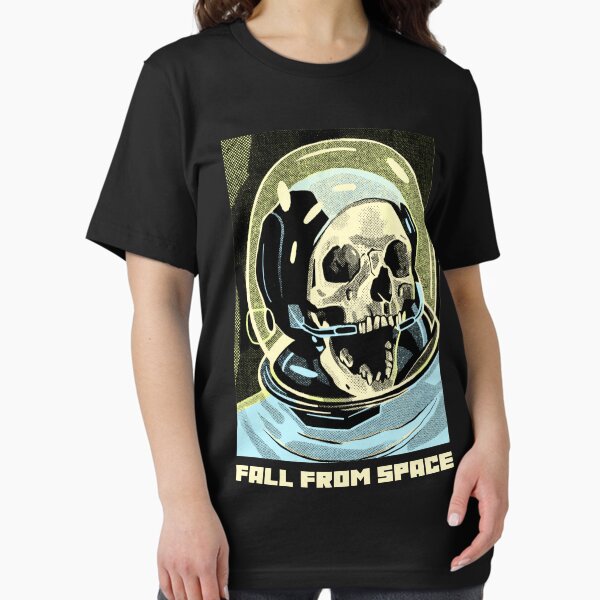 Fall From Space Skeletal Astronaut Night Sky Horror Essential T-Shirt