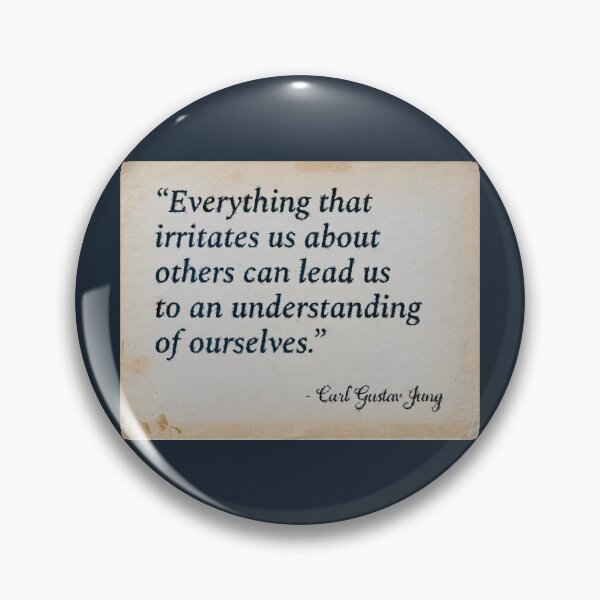 Item preview, Carl Jung famous quote everything that irritates us about others designed and sold by talisman66.