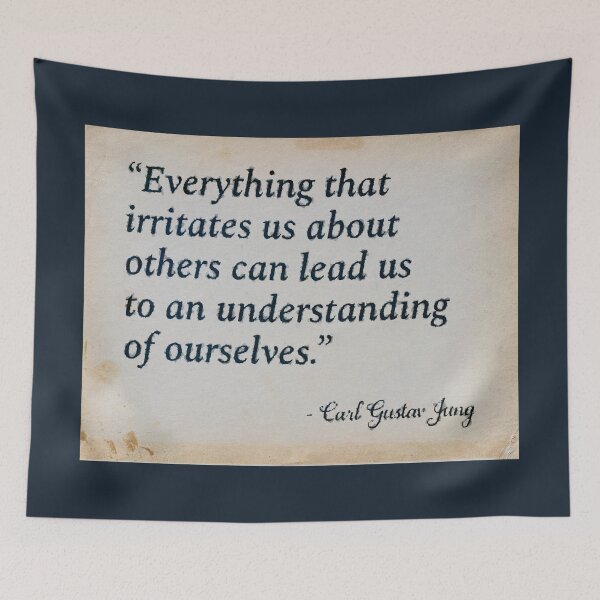 Item preview, Carl Jung famous quote everything that irritates us about others designed and sold by talisman66.