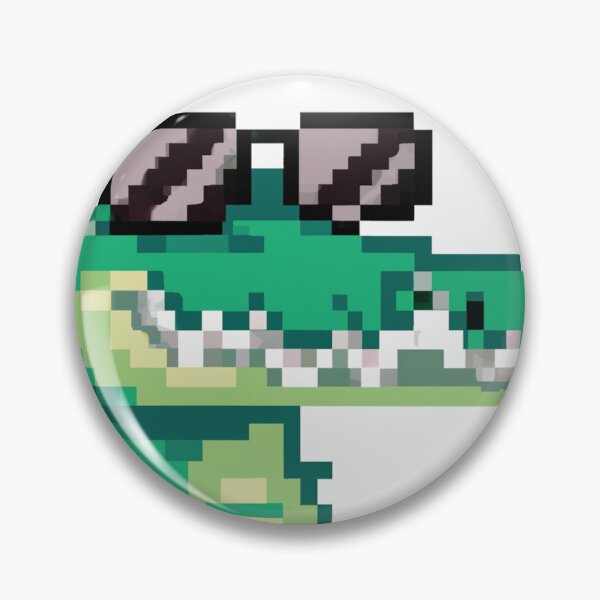 Item preview, Pixel Alligator Wearing Sunglasses designed and sold by Zestpond.