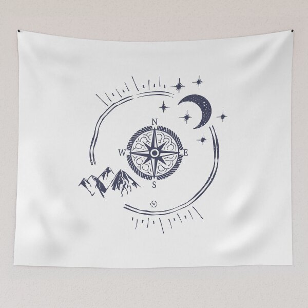 Item preview, Not All Who Wander are Lost - Enjoy the Journey Compass designed and sold by wingstar.