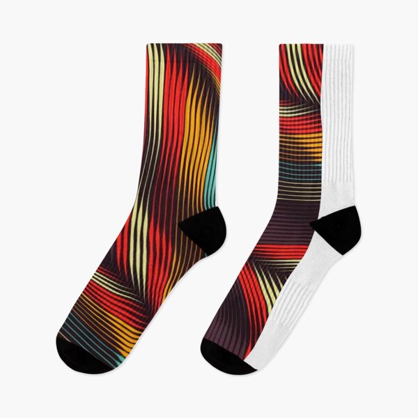 Item preview, Raster seamless texture with abstract black and rainbow waves designed and sold by Aysa Galaxy.