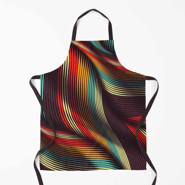 Item preview, Raster seamless texture with abstract black and rainbow waves designed and sold by Aysa Galaxy.