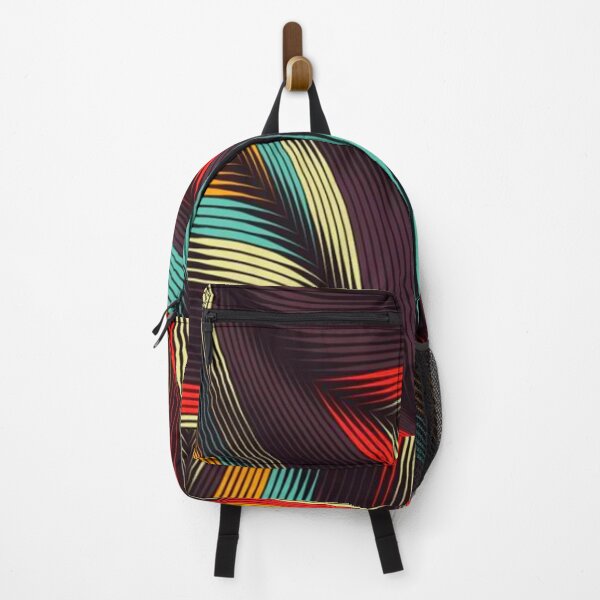 Item preview, Raster seamless texture with abstract black and rainbow waves designed and sold by Aysa Galaxy.
